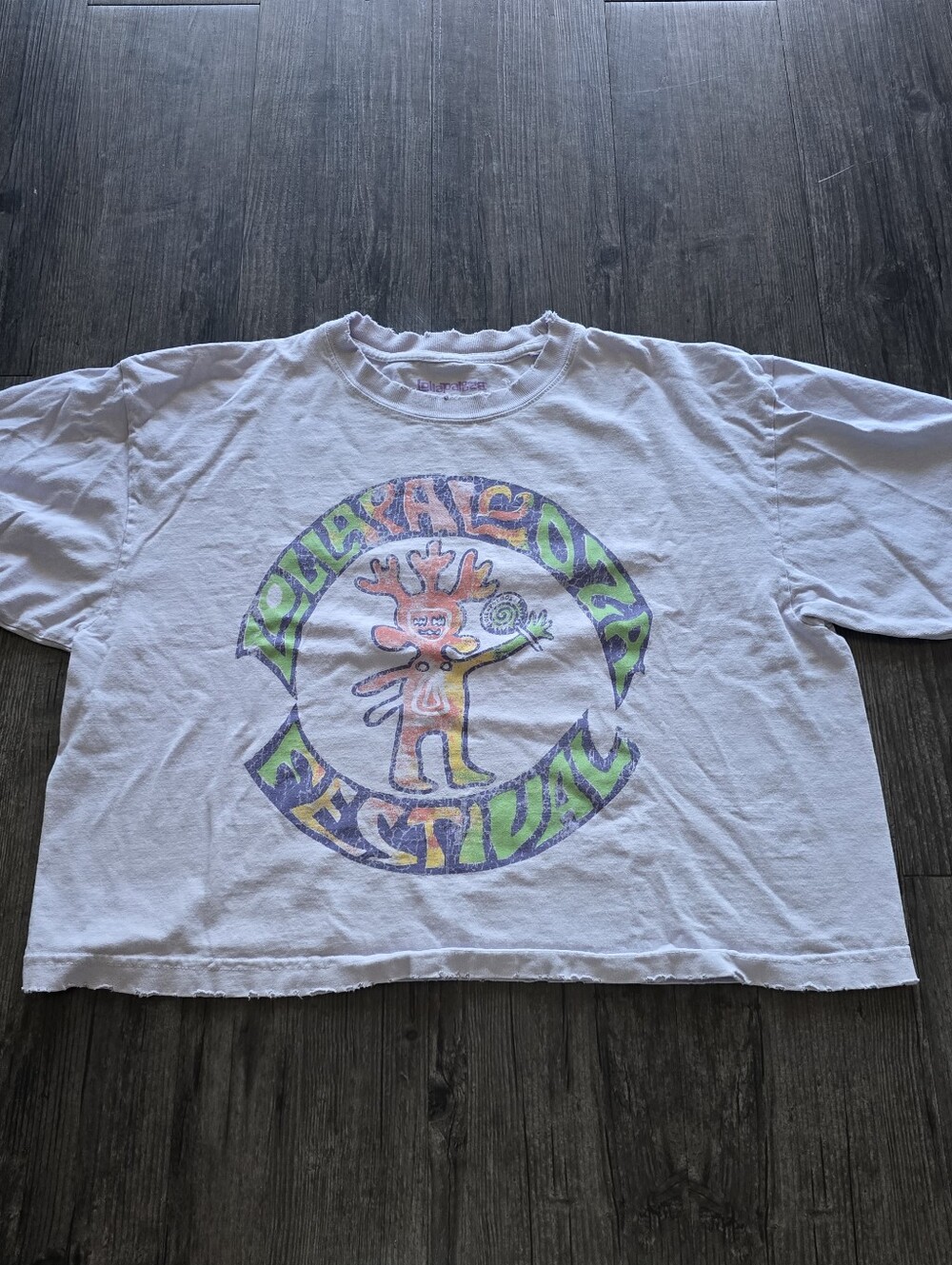 2024 Lollapalooza Cotton Graphic Cropped Short Sleeve T-Shirt Stray Kids SZA